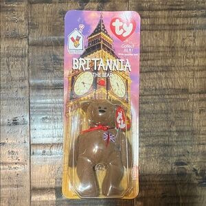 Ty Britannia the Bear - Classic Brown Plush